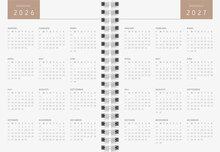 Designkalender - A6 Argyle 12 mån FSC