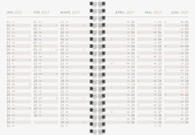 Designkalender - A6 Botanical 12 mån FSC