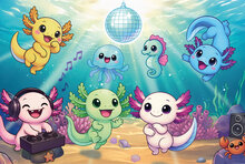 Pussel Axolotl 100 bitar