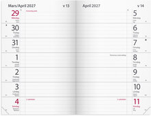 Kalender Maxinote 2027 blå kartong