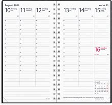 Kalender 2026 Interplano II svart skinn