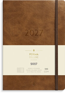 Stor Veckokalender Forma Deluxe 2027 brun