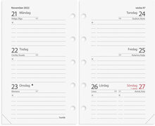 Kalender 2024 Mini Systemkal grönt konstläder Forano