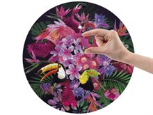 Pussel 1000 bitar : Tropiskt, runt, diameter 68 cm