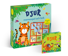 Djur : memospel och bok