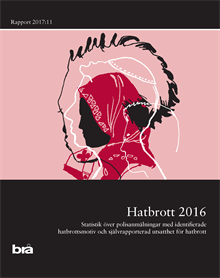 Hatbrott 2016 : statistik över polisanmälningar med identifierade hatbrottsmotiv och självrapporterad utsatthet för hatbrott