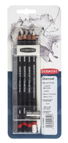 DERWENT MIXMEDIA CHARCOAL BL.