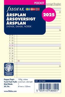 Årsplan Pocket 2025 Svensk/Dansk/Norsk